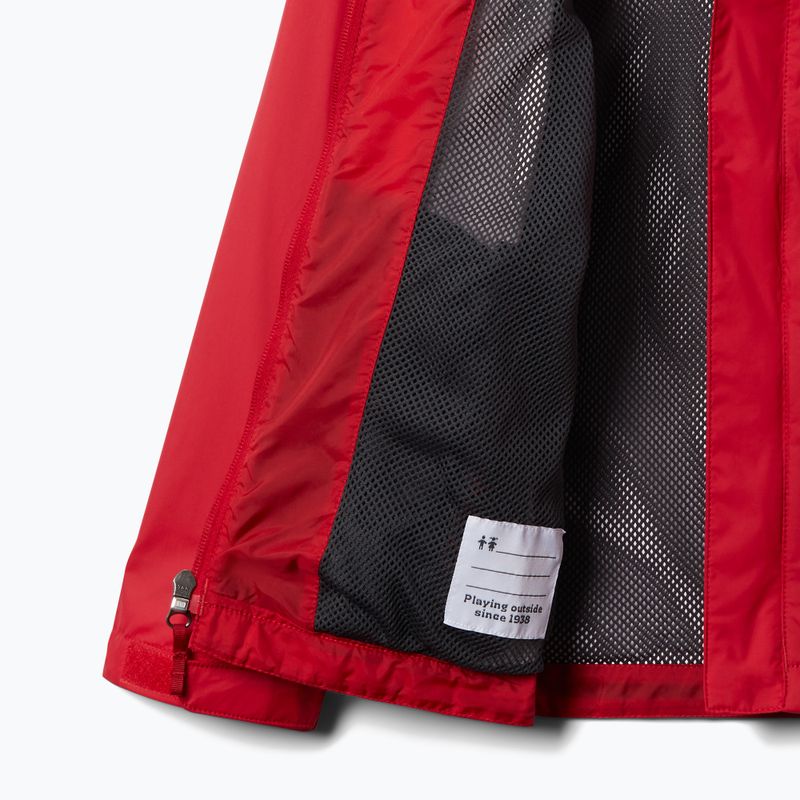 Columbia Watertight vaikiška membraninė striukė nuo lietaus raudona 1580641 8