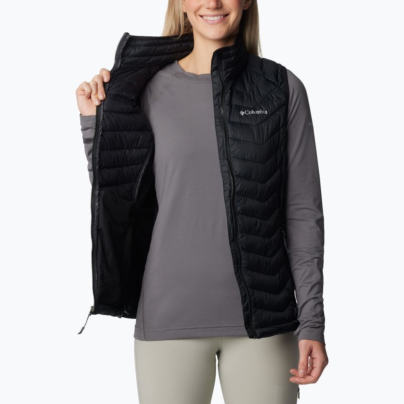 Columbia Powder Pass moteriškas žygio trikotažas be rankovių black 1832222012 7