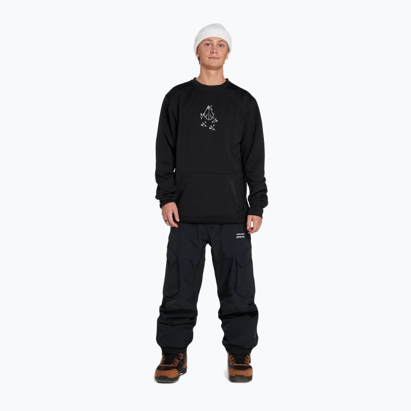 Vyriški Volcom Let It Storm Crew snieglenčių marškinėliai juodi G4652201-ART