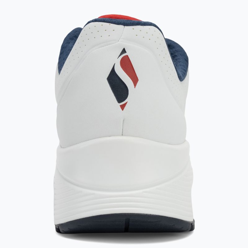Moteriški batai SKECHERS Uno Stand On Air white durabuck/navy/red trim/mesh 6