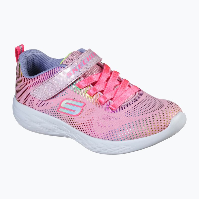 SKECHERS Go Run 600 Shimmer Speeder vaikiški treniruočių bateliai šviesiai rožinės/daugiafunkcinės spalvos 11