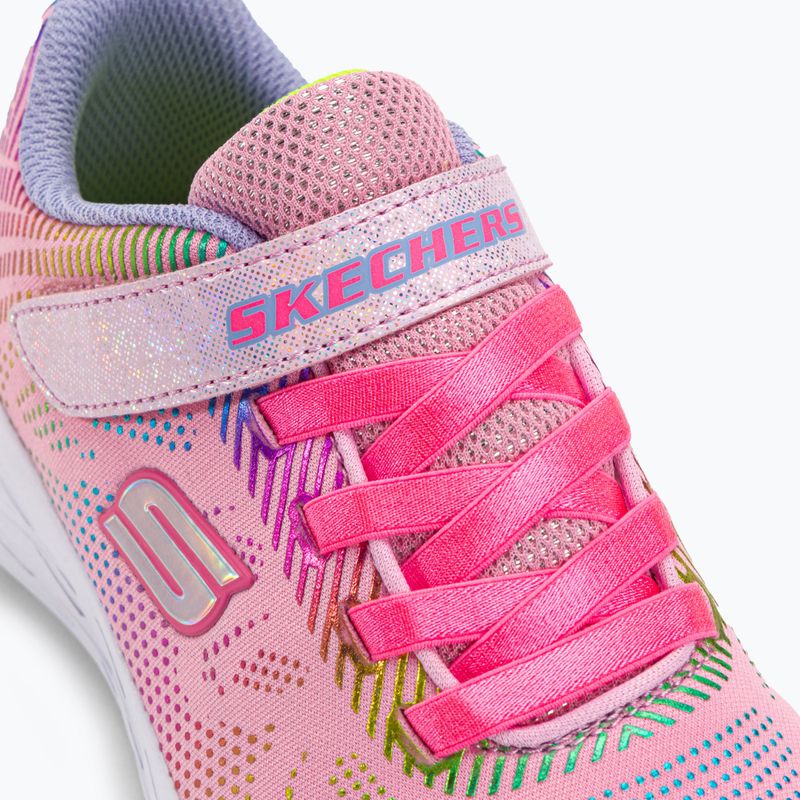 SKECHERS Go Run 600 Shimmer Speeder vaikiški treniruočių bateliai šviesiai rožinės/daugiafunkcinės spalvos 8