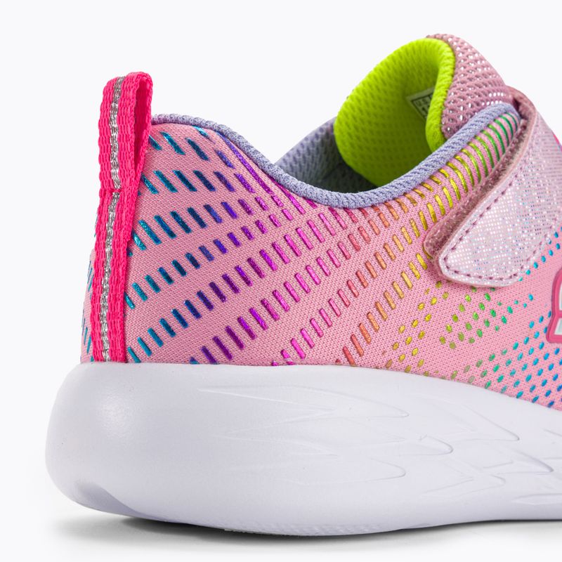 SKECHERS Go Run 600 Shimmer Speeder vaikiški treniruočių bateliai šviesiai rožinės/daugiafunkcinės spalvos 9