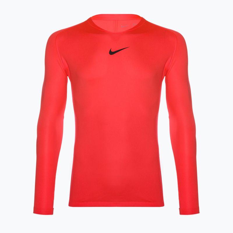 Vyriški termoaktyvūs marškinėliai ilgomis rankovėmis Nike Dri-FIT Park First Layer LS bright crimson/black