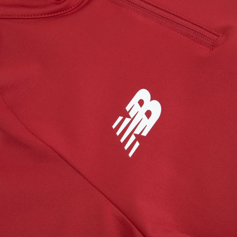 Vaikų futbolo marškinėliai New Balance Training 1/4 Zip Trikotažas bordo spalvos EJT9035RDP 3