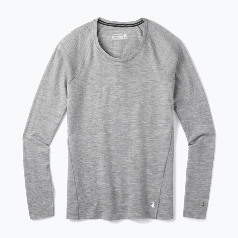 Moteriški termoaktyvūs marškinėliai Smartwool Merino 150 Baselayer Boxed šviesiai pilkos melanžinės spalvos 4