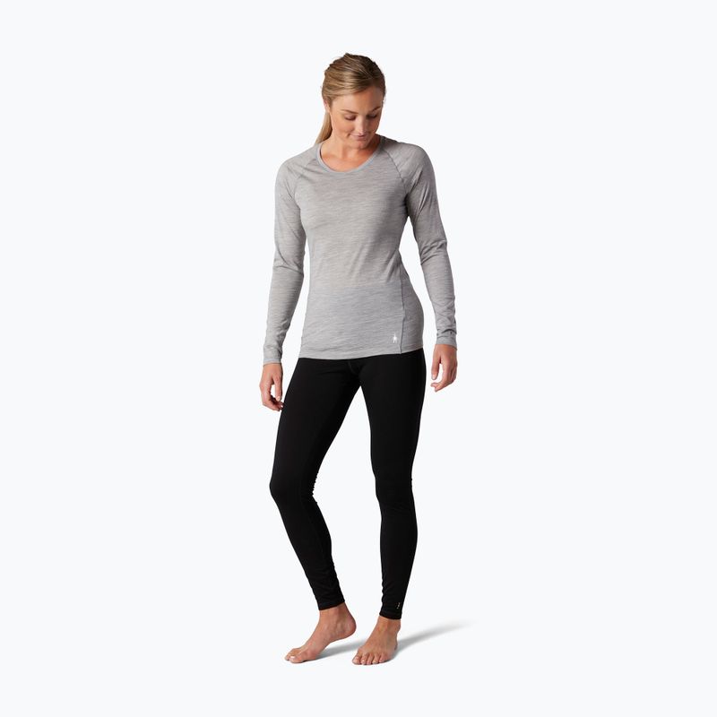 Moteriški termoaktyvūs marškinėliai Smartwool Merino 150 Baselayer Boxed šviesiai pilkos melanžinės spalvos 5