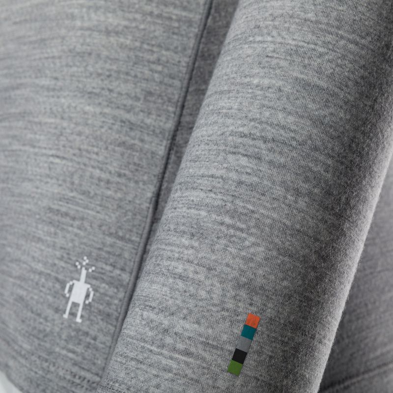 Moteriški termoaktyvūs marškinėliai Smartwool Merino 150 Baselayer Boxed šviesiai pilkos melanžinės spalvos 3