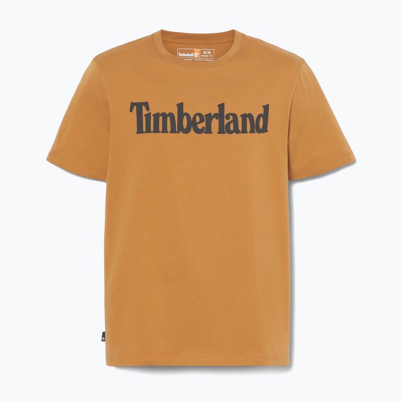 Vyriški marškinėliai Timberland Tfo Wordmark Logo wheat boot 4