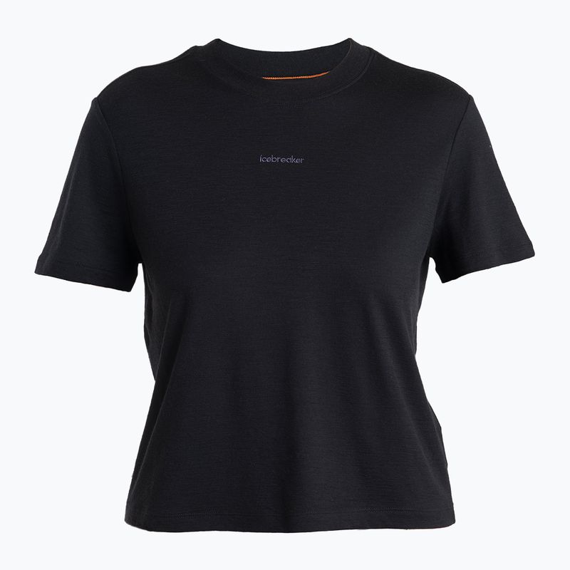 Moteriški žygio marškinėliai icebreaker Merino 150 Tech Lite III SS Crop Tee black 6