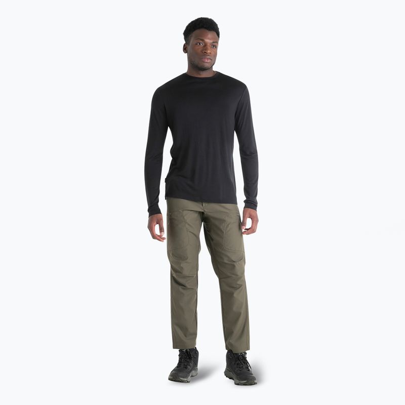 Vyriški žygio marškinėliai ilgomis rankovėmis icebreaker Merino 125 Cool-Lite Sphere III LS Tee black 2