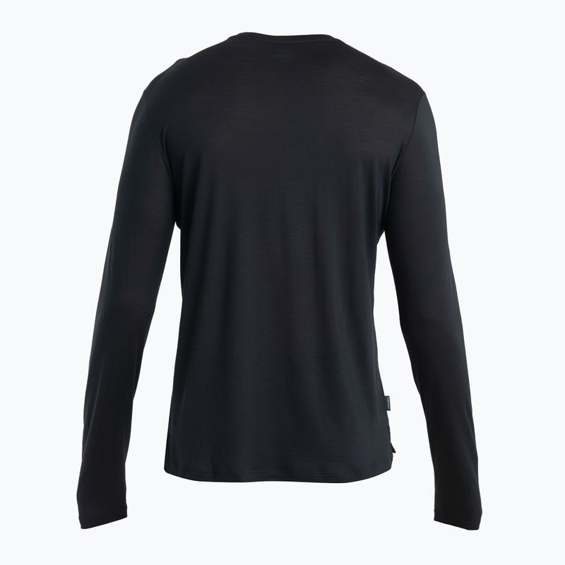 Vyriški žygio marškinėliai ilgomis rankovėmis icebreaker Merino 125 Cool-Lite Sphere III LS Tee black 6