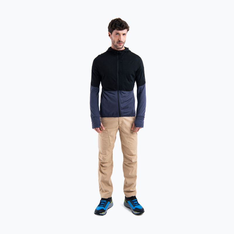 Vyriškas žygio džemperis icebreaker Merino 200 Realfleece™ Descender black/graphite/cb 2