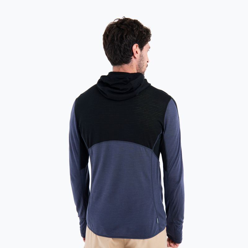 Vyriškas žygio džemperis icebreaker Merino 200 Realfleece™ Descender black/graphite/cb 3