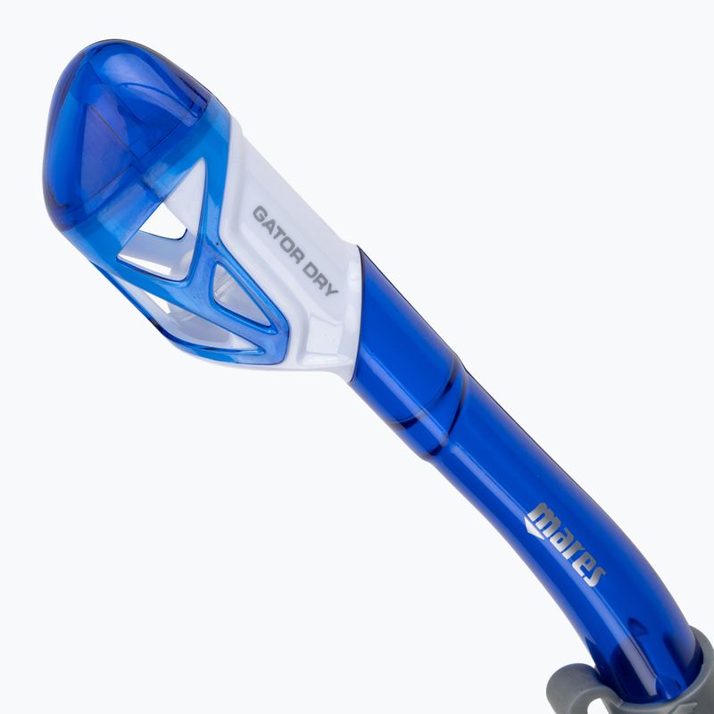 Mares Gator Dry šnorkelis mėlynas 411522 2