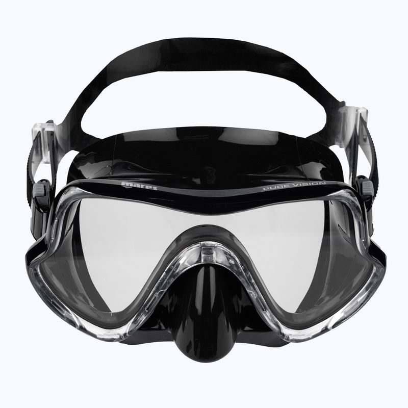 Mares Pure Vision nardymo kaukė juoda 411217 2