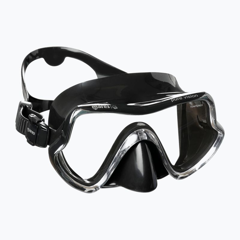 Mares Pure Vision nardymo kaukė juoda 411217 6