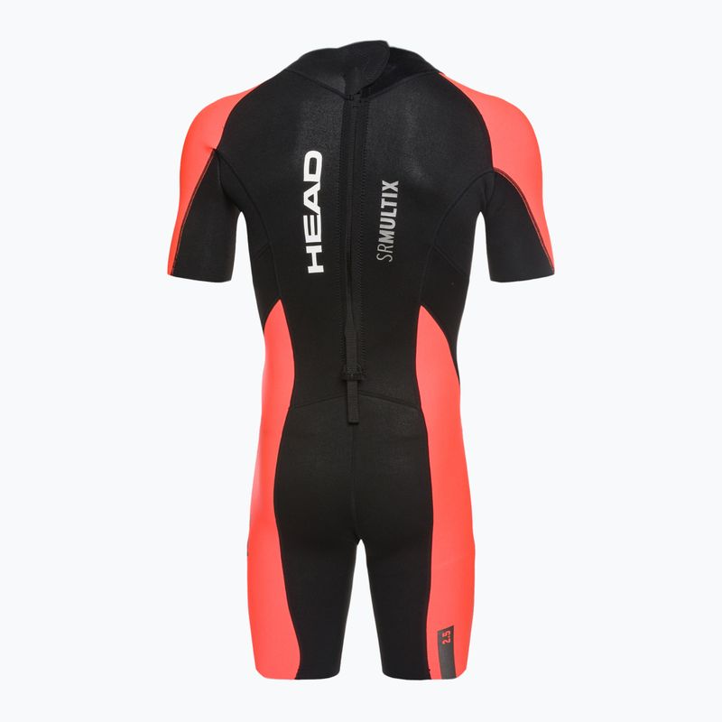 Vyriškas triatlono hidrokostiumas HEAD SwimRun Multi Shorty 2.5 black/orange 3