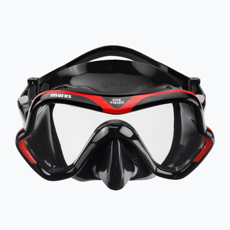 Mares One Vision nardymo kaukė juoda/raudona 411046 2