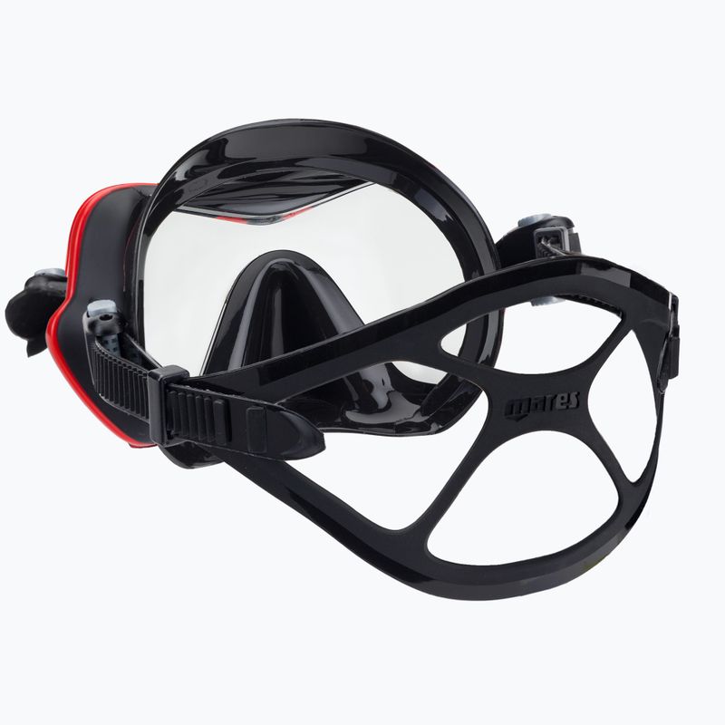 Mares One Vision nardymo kaukė juoda/raudona 411046 4