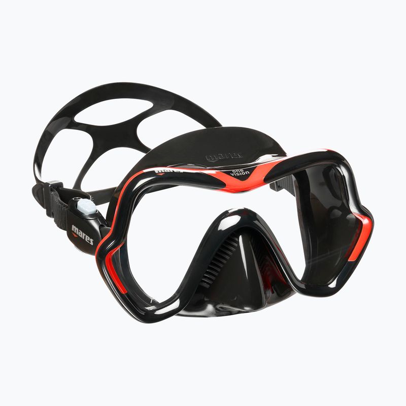 Mares One Vision nardymo kaukė juoda/raudona 411046 6