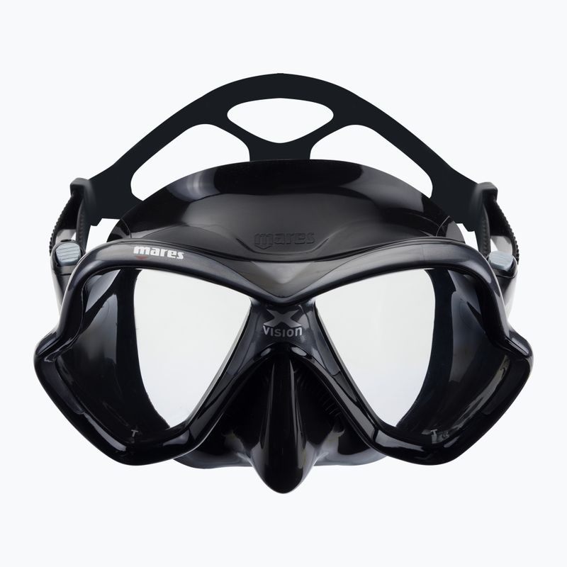 Mares X-Vision nardymo kaukė juoda 411053 2