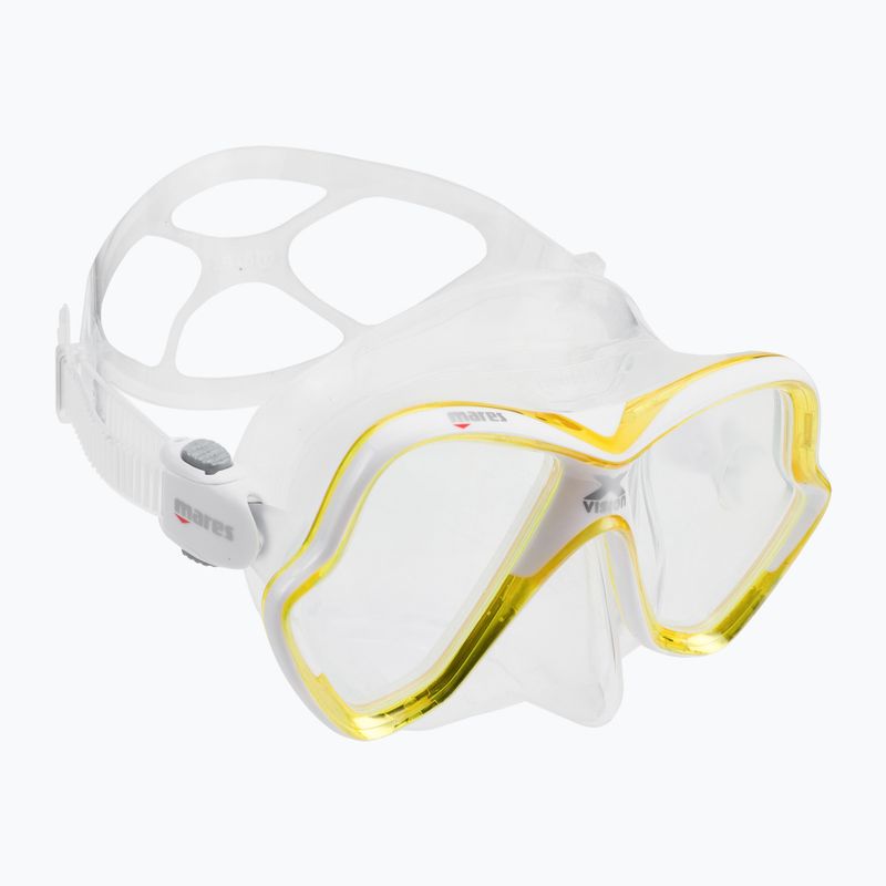 Mares X-Vision nardymo kaukė skaidri, geltona 411053