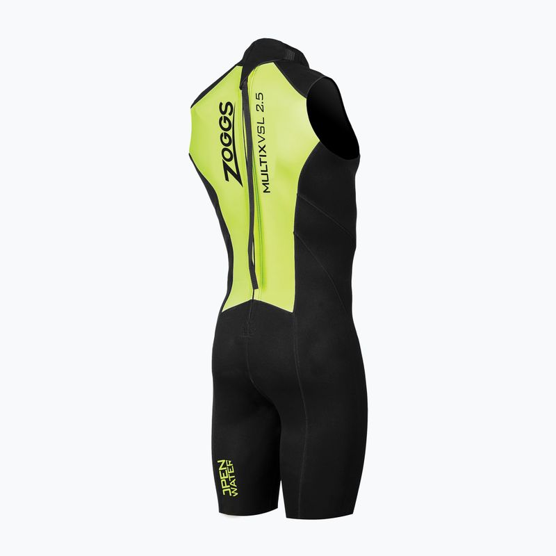 Vyriškas plaukimo kostiumas Zoggs OW Multix VSL 2.5 mm black/lime 2