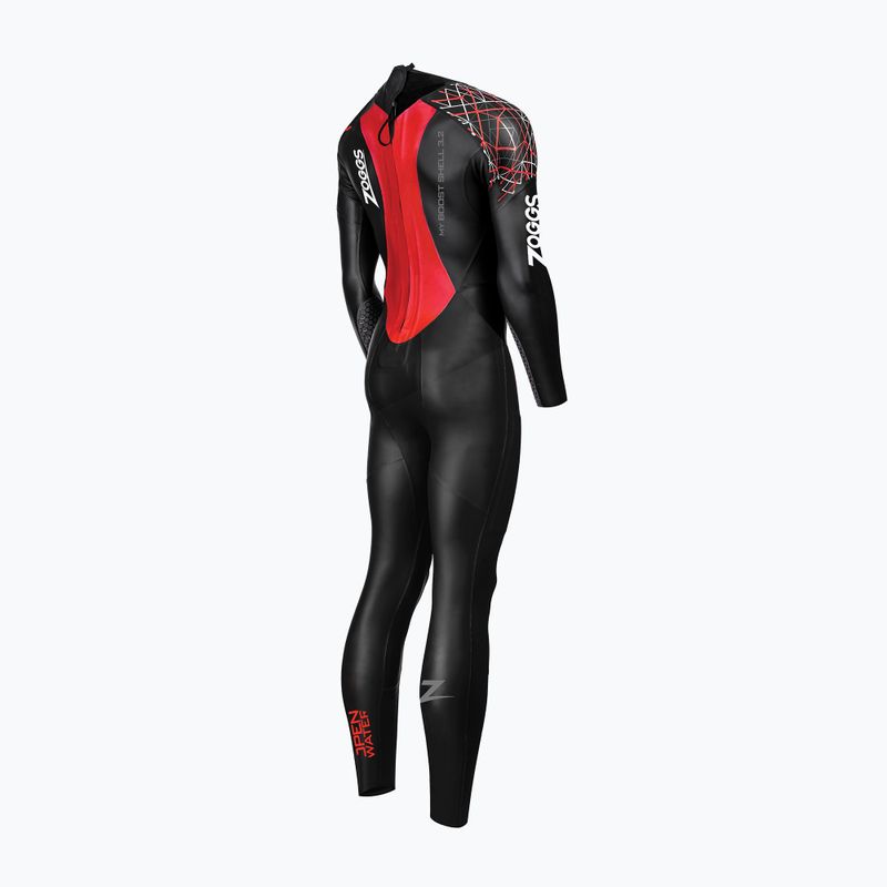 Moteriškos plaukimo putos Zoggs Ow Myboost Shell Fs 3.2 mm black/red 2