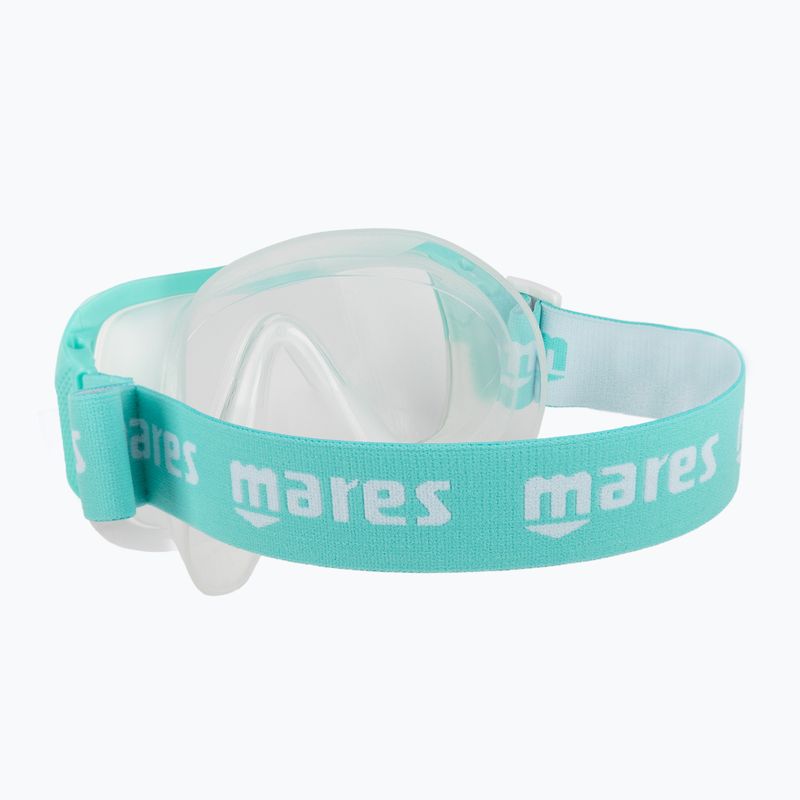 Mares Keewee šnorkelinė kaukė skaidri mėlyna 411075 4