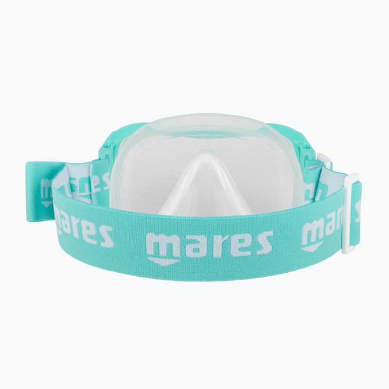 Mares Keewee šnorkelinė kaukė skaidri mėlyna 411075 5