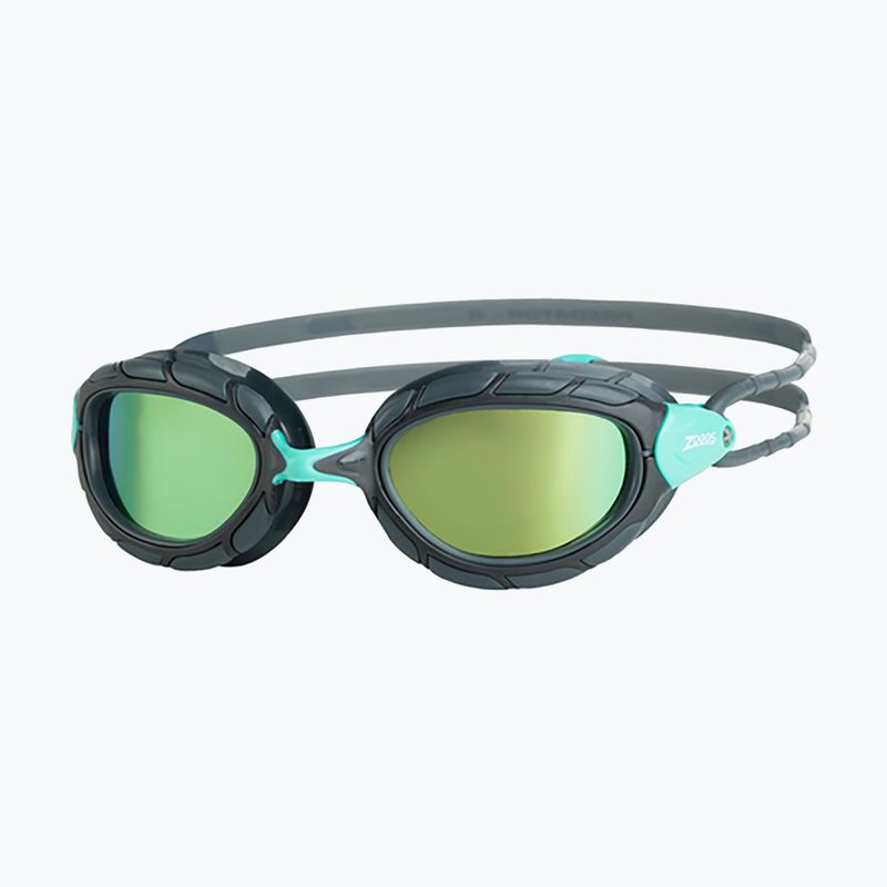 Plaukimo akiniai Zoggs Predator Titanium Reactor grey/ turquoise/ titanium reactor