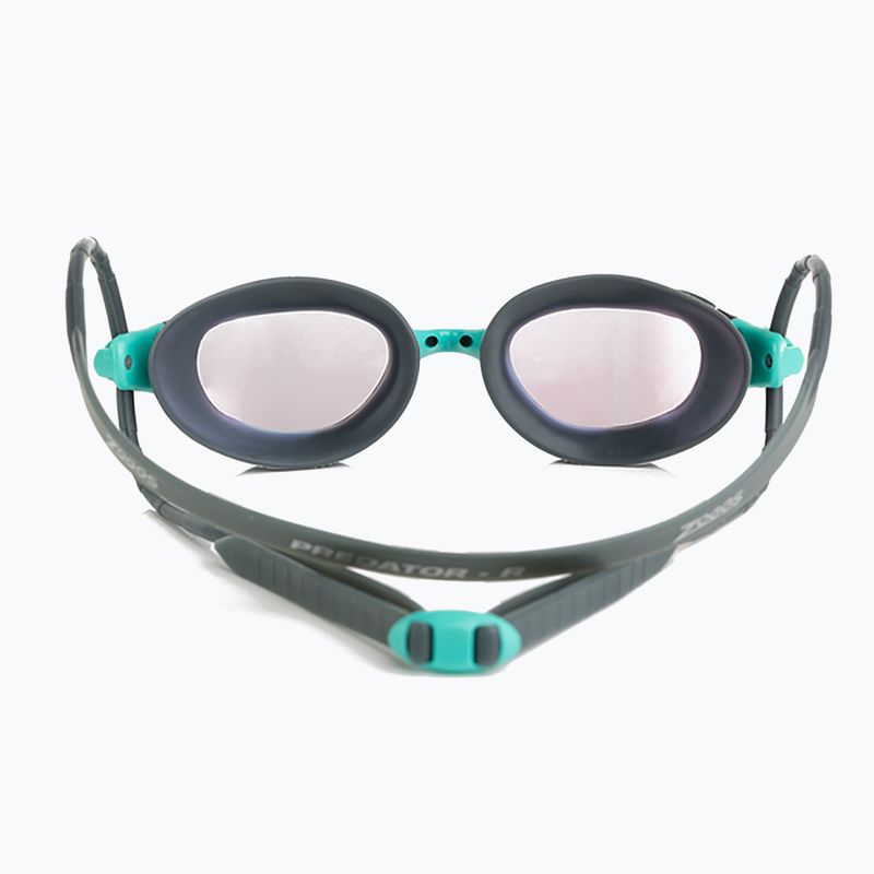Plaukimo akiniai Zoggs Predator Titanium Reactor grey/ turquoise/ titanium reactor 2