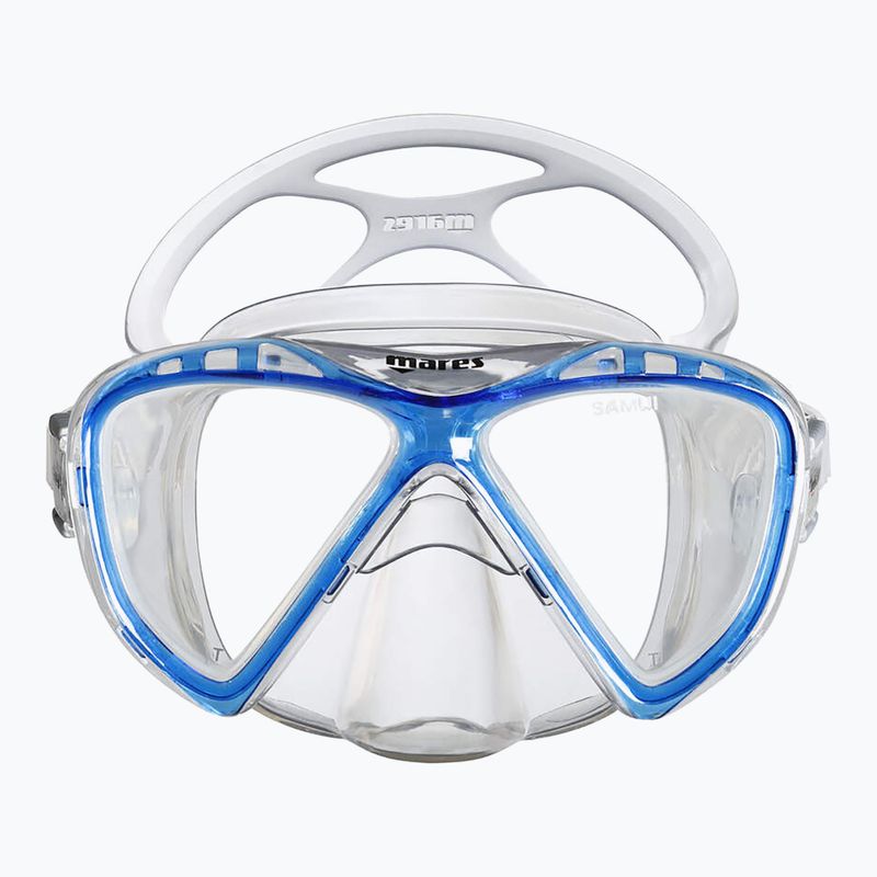 Snorkelavimo kaukė Mares Samui Mid blue reflex/clear 2