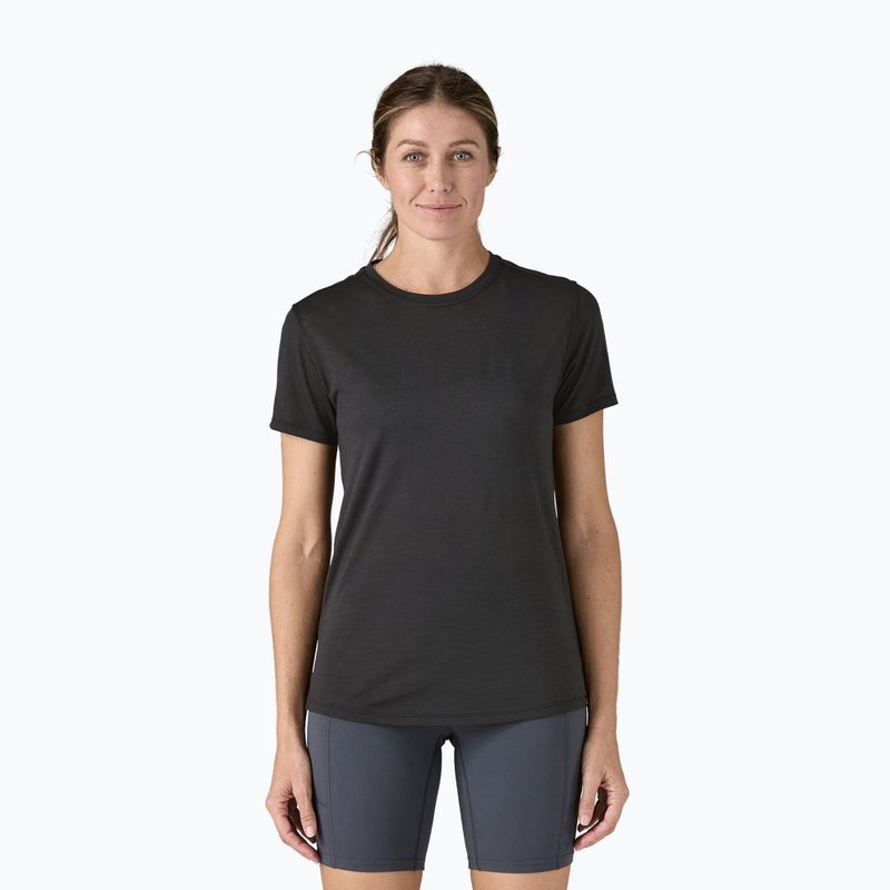 Moteriški marškinėliai Patagonia Cap Cool Merino Blend black 2