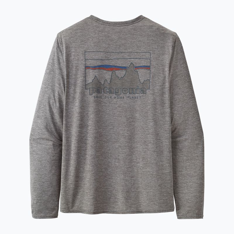 Vyriški marškinėliai ilgomis rankovėmis Patagonia Cap Cool Daily Graphic Shirt 73 skyline/feather grey 4