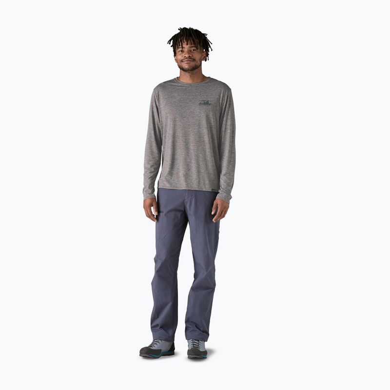 Vyriški marškinėliai ilgomis rankovėmis Patagonia Cap Cool Daily Graphic Shirt 73 skyline/feather grey 4