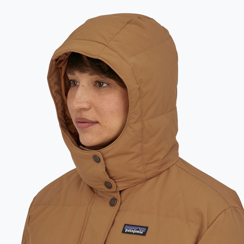 Moteriškas pūkinis paltas Patagonia Downdrift Parka nest brown 3