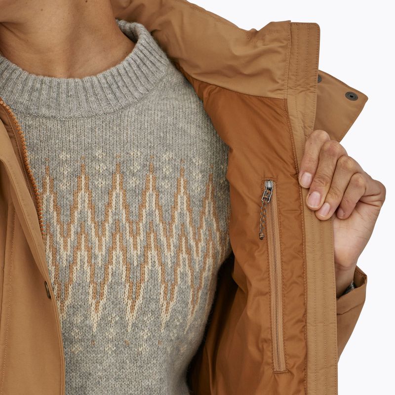 Moteriškas pūkinis paltas Patagonia Downdrift Parka nest brown 5