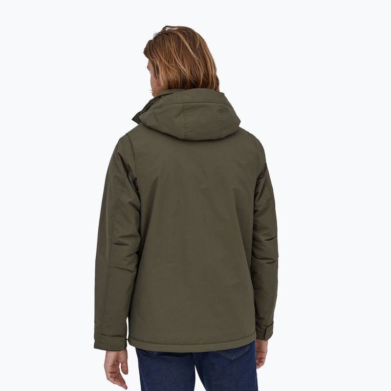 Vyriška apšiltinta striukė Patagonia Isthmus Parka basin green 2