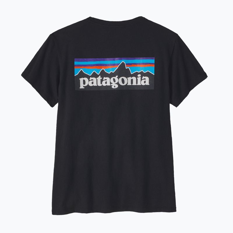Moteriški marškinėliai Patagonia P-6 Logo Responsibili-Tee black 3