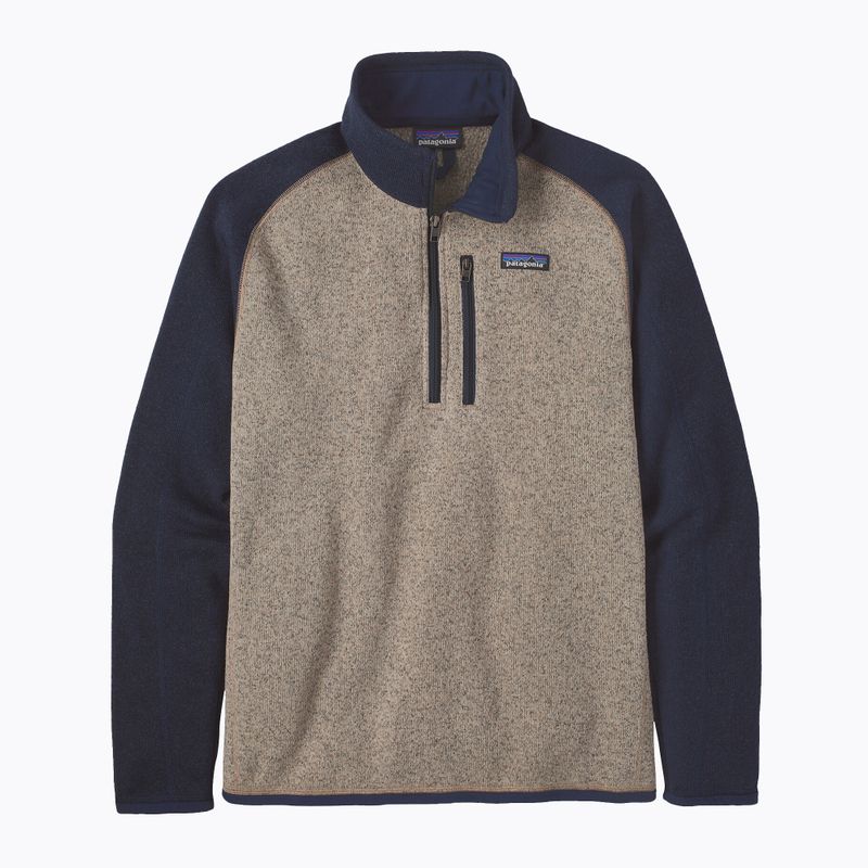 Vyriški Patagonia Better Sweater 1/4 Zip vilnoniai džemperiai su guma, rudai rudos spalvos 3