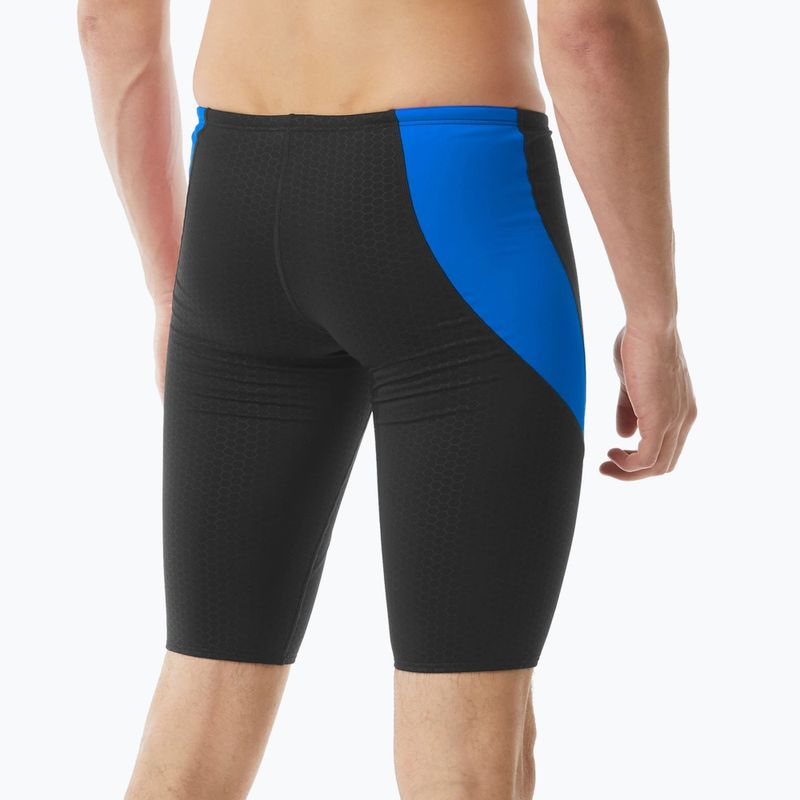 Vyrų plaukimo šortai TYR Durafast Elite Oceanid Jammer black/blue 2