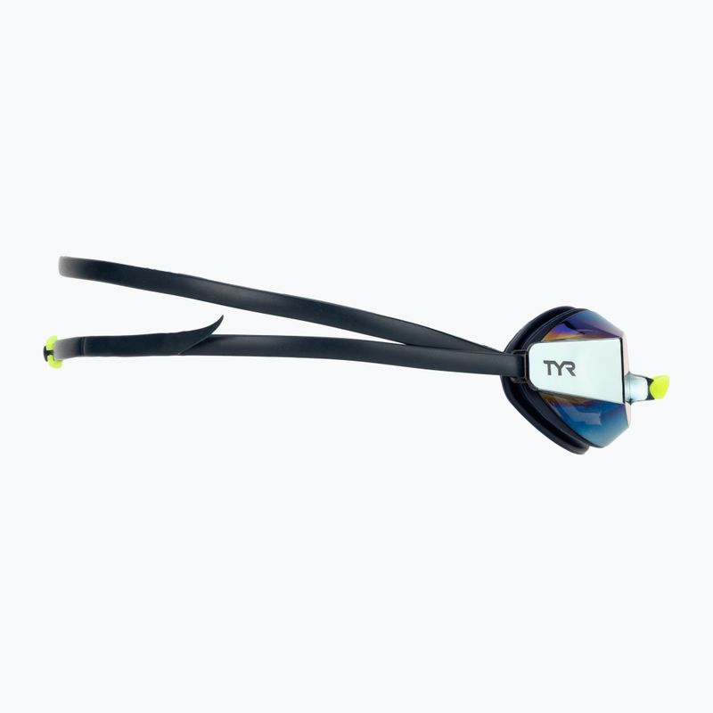 Plaukimo akiniai TYR Blackops 140 Ev Racing Mirrored gold/navy/yellow 3