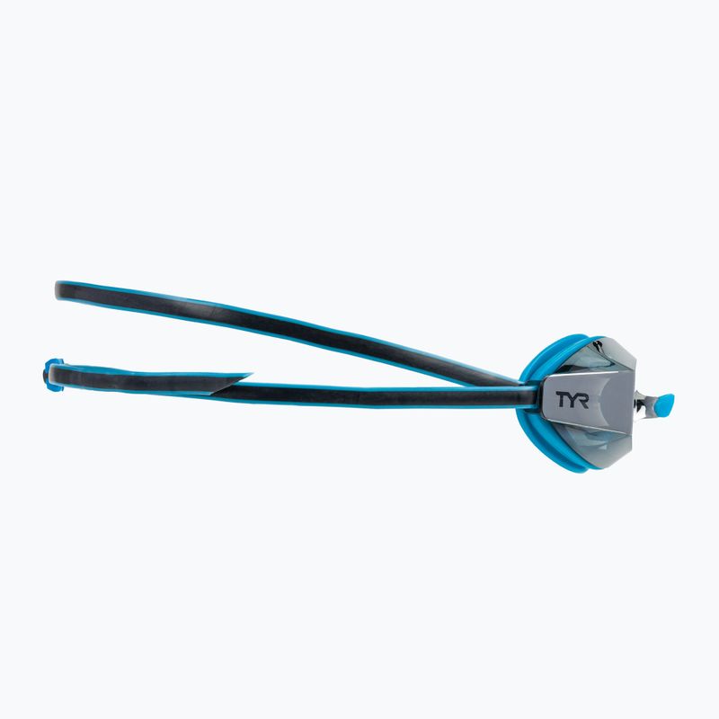Vaikiški plaukimo akiniai TYR Blackops 140 Ev Racing Mirrored silver/ blue/ black 3