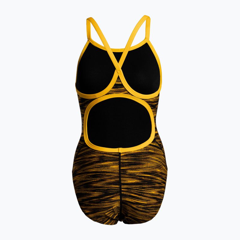 Moteriškas vientisas maudymosi kostiumėlis TYR Fizzy Diamondfit black and gold DFIZ_008_28 2