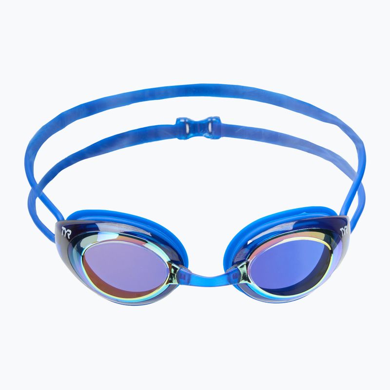Plaukimo akiniai TYR Blackhawk Racing Mirrored gold/ royal 2