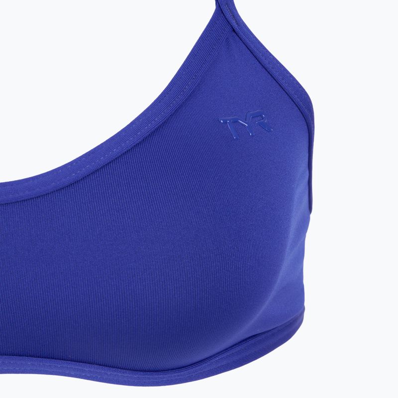 Maudymosi kostiumėlio viršus TYR Durafast Elite Solid Trinity royal 3