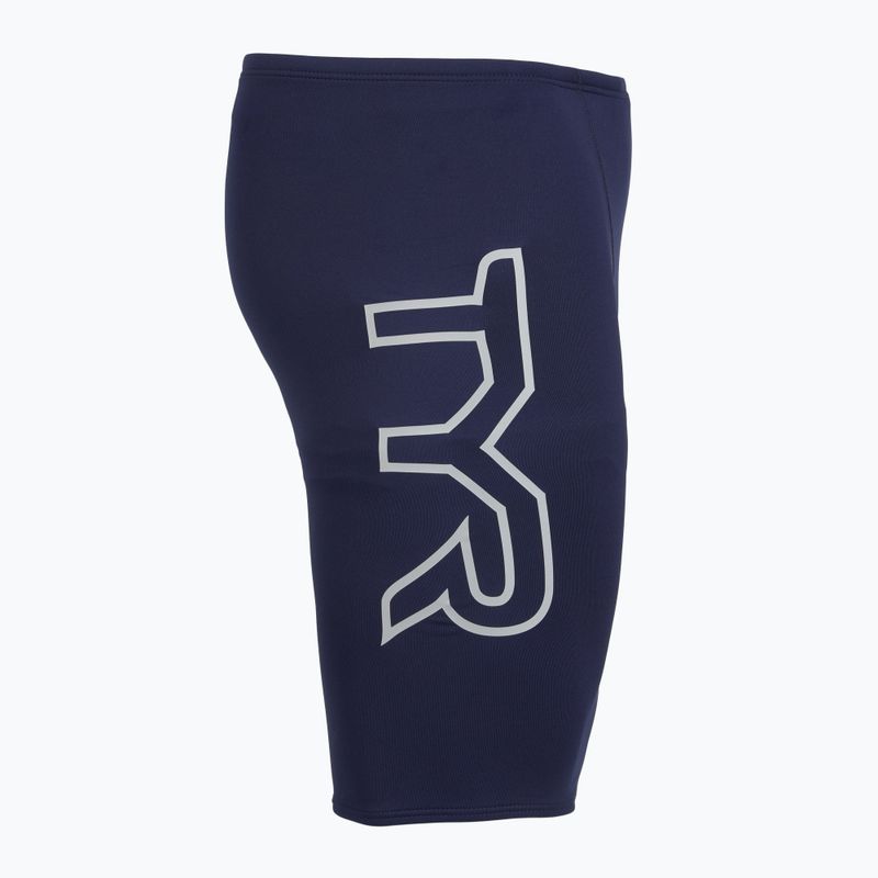 Vyriški plaukimo šortai TYR Soild Large Logo Jammer navy 3