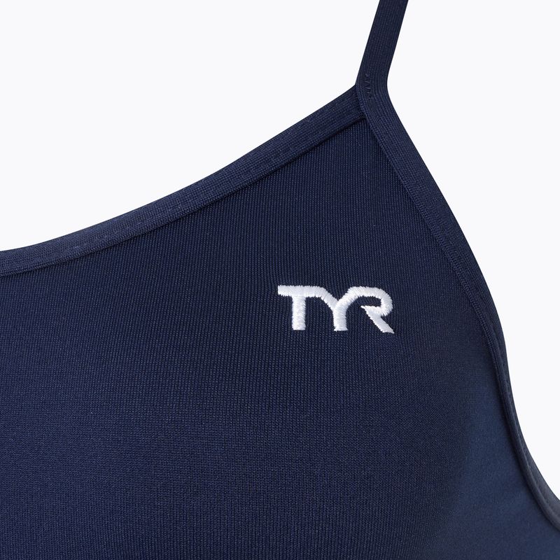 Moteriškas vientisas plaukimo kostiumas TYR Solid Trinityfit Durafast Elite navy 3